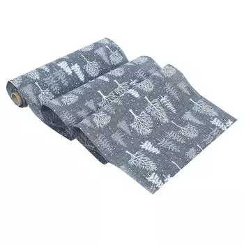 Бытовая рождественская полиэстеровая печатная скатерть для стола для вечеринок, банкетов, украшений, тип C, серый