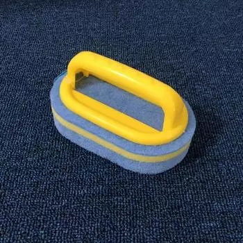 Бытовая ручка, губка, щетка, мягкая губка, ластик для очистки ванны, очиститель плитки, кухонный инструмент, прочная тряпка для обеззараживания, чистка жёлтый