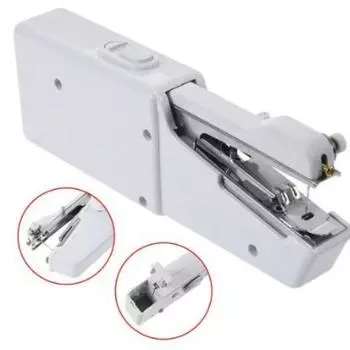 Бытовая ручная швейная машинка, маленькая швейная машинка, маленькая мини ручная электрическая швейная машинка, маленький микро швейный артефакт 21cm*7cm*3.5cm