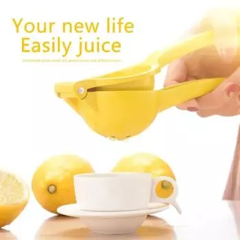 Бытовая ручная соковыжималка для лимона, ПП, ручная соковыжималка для цитрусовых, портативные практичные кухонные инструменты, мини-соковыжималка для апельсиновых фруктов yellow-3pcs