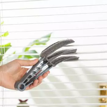Бытовая щетка для чистки жалюзи, артефакты, мертвый угол, чистка зазоров, электрический вентилятор, автомобильная щетка для кондиционирования воздуха Blinds brush
