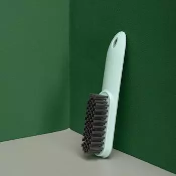 Бытовая щетка для обуви Щетка для стирки Щетка с мягкой щетиной Не повреждает Щетка для обуви Чистка одежды Щетка для мытья обуви Щетка для мытья обуви Длинная ручка зелёный