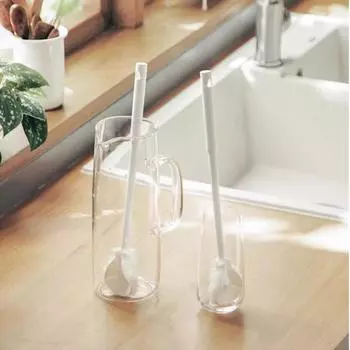 Бытовая щетка с длинной ручкой для чистки щелей Специальная щетка для чистки бутылок Щетка для чистки кружек Щетка для чистки чашек Щетка для чашек с водой Многофункциональная тщательная чистка белый