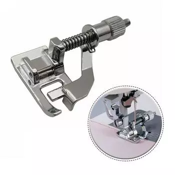 Бытовая швейная машина Прижимная лапка Металлическая темная игольная лапка для стежков Темный шов Прижимная лапка с отрывным краем Темная игольная лапка для стежков серебряный