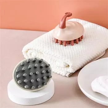 Бытовая силиконовая щетка для мытья шампунем, чистка, массаж и мытье, расчесывание