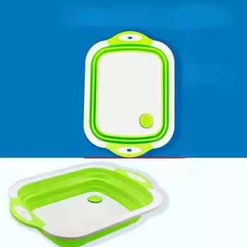 Бытовая складная раковина, портативная раковина, ведро для ног, умывальник, пластиковая складная раковина, дорожные уличные походные раковины зелёный