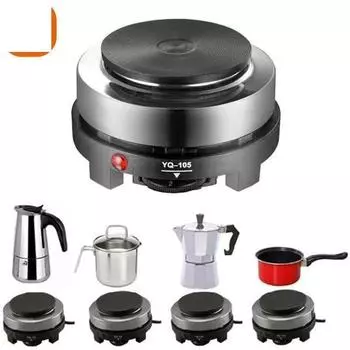 Бытовая техника 500 Вт Мини-Электрический Нагреватель Плита Горячая Плита Плита Молоко Вода Кофе Нагревательная Печь Многофункциональный Кухонный Прибор Вилка ЕС Heating furnace чёрный