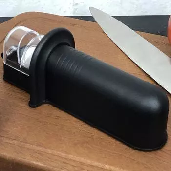 Бытовая точилка, алмазная точилка из вольфрамовой стали, кухонная точилка с регулируемым углом, четырехсекционная быстрая точилка One Size чёрный