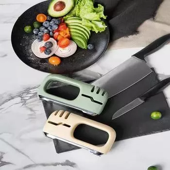 Бытовая точилка Nordic Style Downward Pressure Four in One Quick Sharpener Multifunction Scissors Toch Stone зелёный