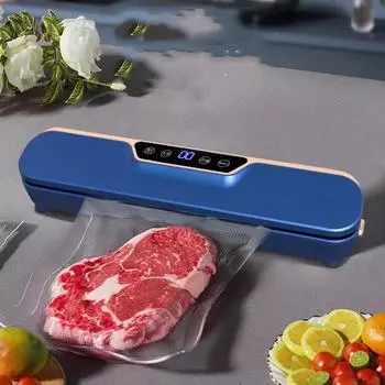 Бытовая вакуумная упаковочная машина 1 шт., небольшая автоматическая упаковочная машина для пищевых продуктов, свежесть, сжатие, запечатывание белый