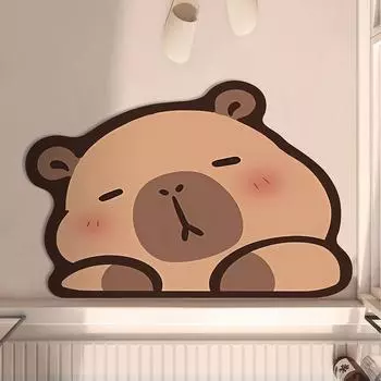 Бытовая ванная комната душ диатомовая грязь абсорбирующий коврик для ног туалет дверь нескользящий коврик специальной формы 40 * 60CM