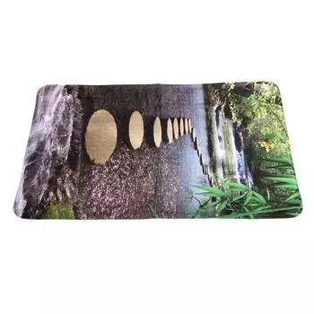 Бытовая ванная комната нескользящий коврик для двери натуральный узор напольный коврик ковер коврик для дома 50x80