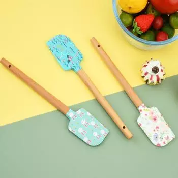Бытовое использование деревянный Подвесной Нелегко деформируется Практичность Лопатка Лопатка Скребок Кухонные принадлежности D