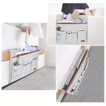 Бытовое кресло Caddy Felt Couch Recliner Подлокотник Органайзер для журналов, планшетов, сотовых телефонов, пультов дистанционного управления, подвесная сумка для хранения коричневый