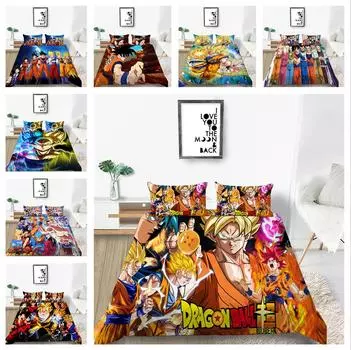 Бытовое постельное белье с мультяшным рисунком, детское постельное белье, односпальная двуспальная кровать, полноразмерная наволочка и пододеяльник, 2/3 кусочка микрофибры UK Single 135x200cm
