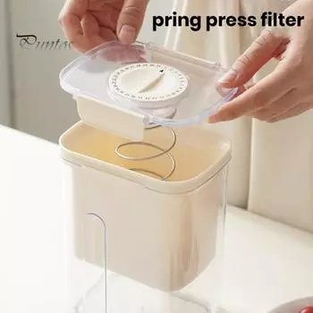 Бытовое сито для йогурта с таймером, моющееся сито для тонкой фильтрации, сито для соуса, кухонные аксессуары белый