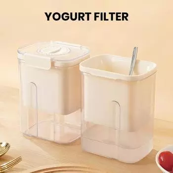 Бытовое сито для йогурта с таймером, моющееся сито для тонкой фильтрации, сито для соуса, кухонные аксессуары белый