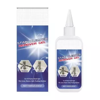 Бытовое средство для удаления пятен — это эффективный чистящий гель для душевых, ванных комнат, плитки и раковин. One Size белый