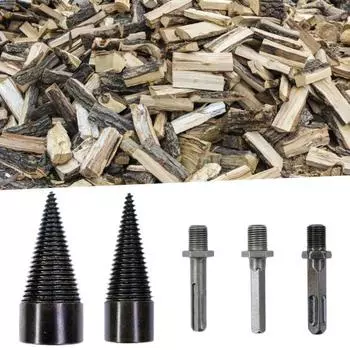 Бытовое сверло для разделения бревен 32/42 мм, рифленая противоскользящая конструкция, износостойкость, мощность