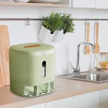 Бытовое ведро для хранения риса, 13 кг, для кухни и дома A#Green