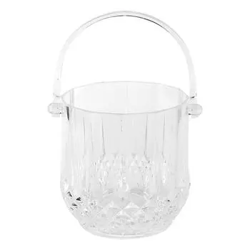 Бытовой акриловый контейнер для льда с ромбовидным узором Ведро для льда с ручкой KTV SuppliesDiamond