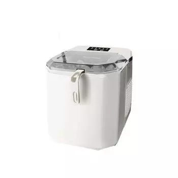 Бытовой Автоматический Самоочищающийся Льдогенератор Бесшумная Работа Машина для Быстрого Производства Льда 22x30x26 СМ Basic белый