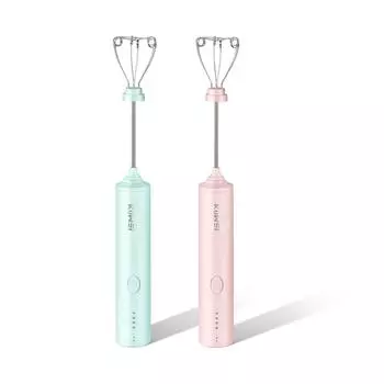 Бытовой беспроводной электрический миксер для еды с 4 скоростями, регулируемый ручной блендер для взбивания яиц зелёный