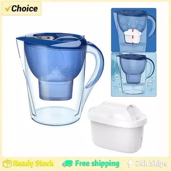 Бытовой чайник с фильтром емкостью 3,5 л с 3 фильтрующими устройствами, щелочной очиститель воды с активированным углем и таймером, чистый нетоксичный фильтр для воды