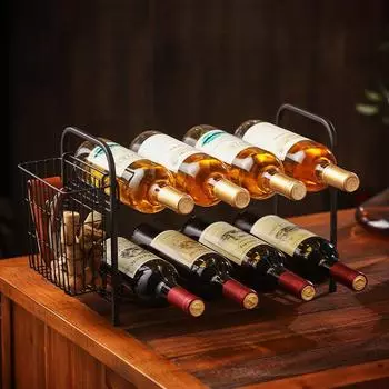 Бытовой держатель для красного вина, винный шкаф, стеллаж для красного вина, украшения, украшение для вина, перевернутая полка для бутылок вина, легкая роскошная высококачественная винная стойка