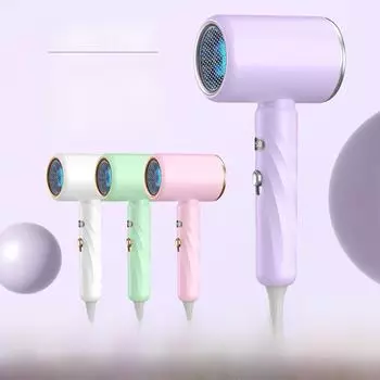 «Бытовой фен с интеллектуальным контролем температуры, цифровым дисплеем, высокой мощностью, синим светом и технологией отрицательных ионов» YX181