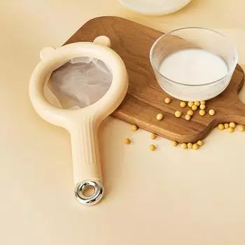 Бытовой фильтр для соевого молока, многоразовый фильтр для сока для домашней кухни, соя бежевый