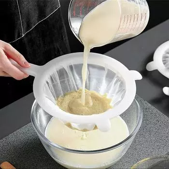 Бытовой фильтр с тонкой сеткой, устройство для соевого молока, ложка для горячего горшка, фильтр для сока, сито One Size белый