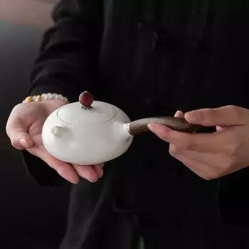 Бытовой керамический чайник для кунг-фу, чайник с боковой ручкой, горшок Longdan, горшок Xishi, чайник Bubble, китайский чайник для чая