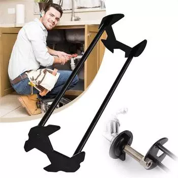 Бытовой ключ для ремонта раковины, сантехнический инструмент, ключ для желоба, ключ для крана, сантехнический трубный ключ, шестигранный ключ с четырьмя лапами, инструмент для гаечного ключа для ванной комнаты