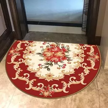 Бытовой ковер полукруглый коврик Situ Европейский дверной коврик противоскользящий водопоглощающий домашний ковер для ванной комнаты 50*75cm