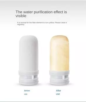 Бытовой кран очиститель воды Керамический фильтр сердечник очиститель воды кран 5-слойная фильтрация фильтр для воды очищаемый фильтрующий элемент белый