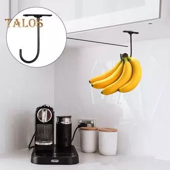 Бытовой крючок, прочный, экономящий место, черный, полезный держатель для бананов, бытовой крючок, кухонные инструменты чёрный