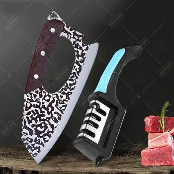 Бытовой кухонный нож, экономящий усилия, поварской нож, кованый нож ручной работы из нержавеющей стали, профессиональный нож для обвалки, нож-измельчитель