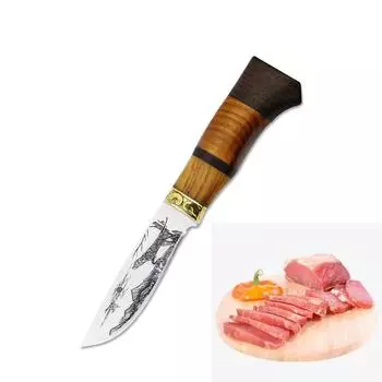 Бытовой кухонный нож Маленький прямой нож Многоцелевой нож для фруктов Нож для очистки овощей 5CR13mov Стальные кухонные ножи