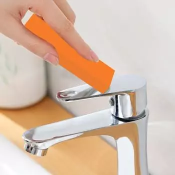 Бытовой ластик для чистки нержавеющей стали в дополнение к накипи и ржавчине, обеззараживанию стен, многофункциональной чистке столешницы, 2 шт. 2pcs оранжевый