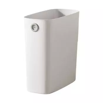 Бытовой мусорный бак без пресс-кольца, пластик для ванной комнаты, современный большой вместительности, для гостиной, кухни, с крышкой, мусор, мусор белый