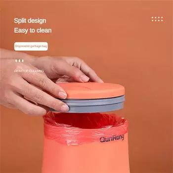Бытовой мусорный бак без запаха - вверх мусорный бак не пачкает руки большой емкости мини мусорный бак экологически чистый мусорный бак 7011 Round