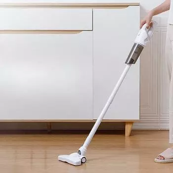 Бытовой небольшой пылесос двойного назначения, портативный, с большой мощностью всасывания, статический беспроводной пылесос для волос, низкий уровень шума, удаление пыли Car wireless белый