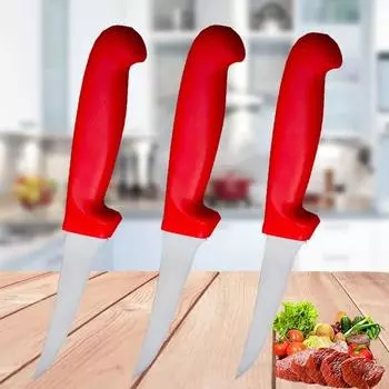 Бытовой нож для фруктов, кухонный нож для нарезки овощей, нож для обвалки из нержавеющей стали, ножи для снятия шкуры, резьбовые ножи, острый нож для мяса 3pcs