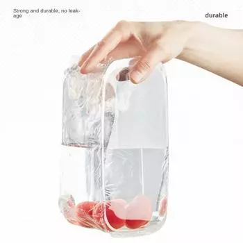 Бытовой пищевой полиэтиленовый материал, легко рвется, обладает высокой несущей способностью, предотвращает утечку, предметы для хранения на кухне, липкая пленка