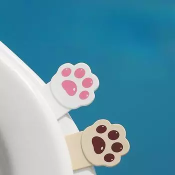 Бытовой подъемник для крышки унитаза, не грязные руки, подъемник для крышки унитаза, милый мультяшный подъемник, ручка для подъема крышки 10.5*3.2*4.4 белый