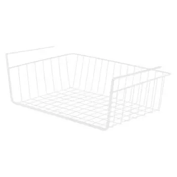 Бытовой ящик для хранения большого размера, установка не требуется, хранение на столе в общежитии, многоуровневая полка, подвесная корзина для хранения на кухне One Size белый