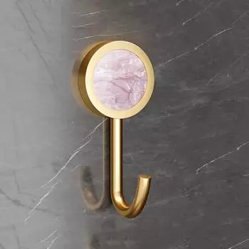 Бытовой самоклеящийся декоративный крючок, настенная вешалка из алюминиевого сплава, крючок для халата, держатель для ключей, подвесная стойка A