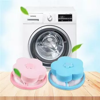 Бытовой сетчатый фильтр-мешок, стиральная машина, устройство для удаления волос, чистящий шариковый сетчатый мешок розовый