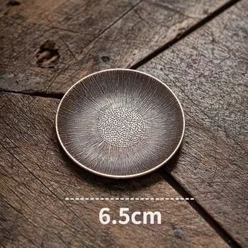 Бытовой сплав, используемый для чайных чашек, набор антикварных нескользящих чайных подносов и подстаканников, чайный сервиз в стиле кунг-фу, аксессуары для церемоний